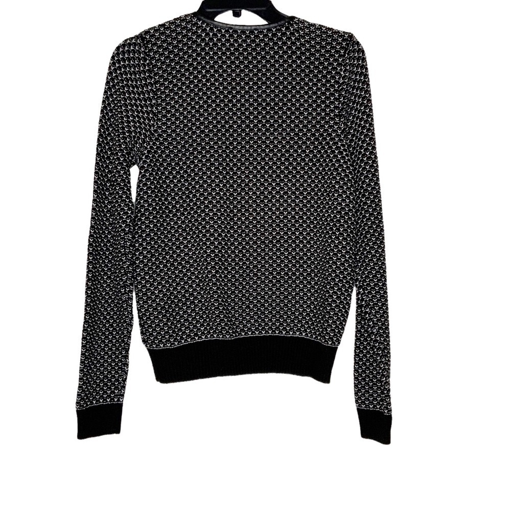 𝅺THE Limited black sweater jacket with faux leather details. Size S - Picture 5 of 7